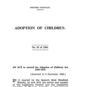 Adoption of Children Amendment Act 1980